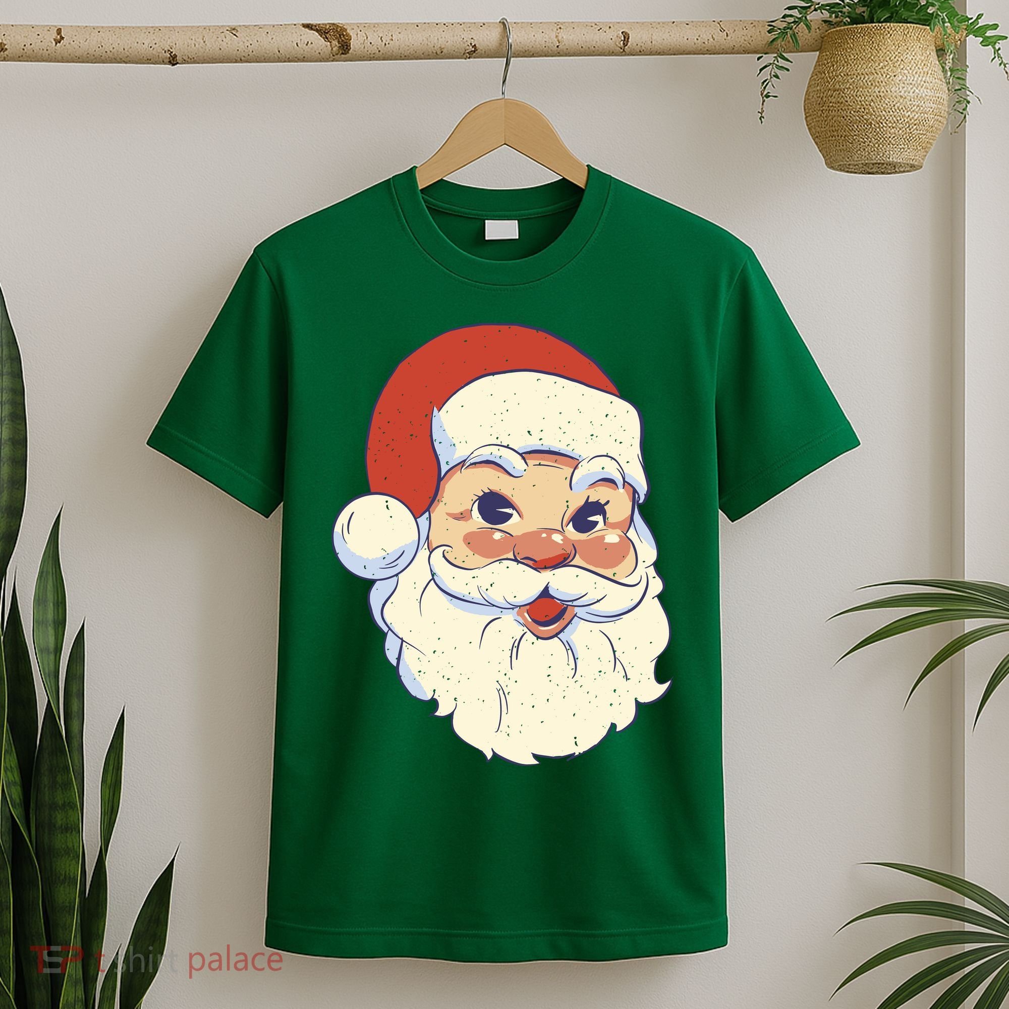 Cute Retro Santa Claus Holiday T-Shirt