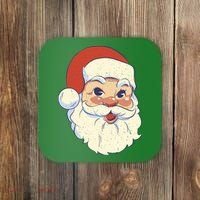 Cute Retro Santa Claus Holiday Coaster thumb 0