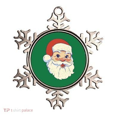 Cute Retro Santa Claus Holiday Ornament