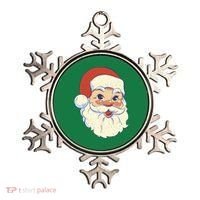 Cute Retro Santa Claus Holiday Ornament thumb 0