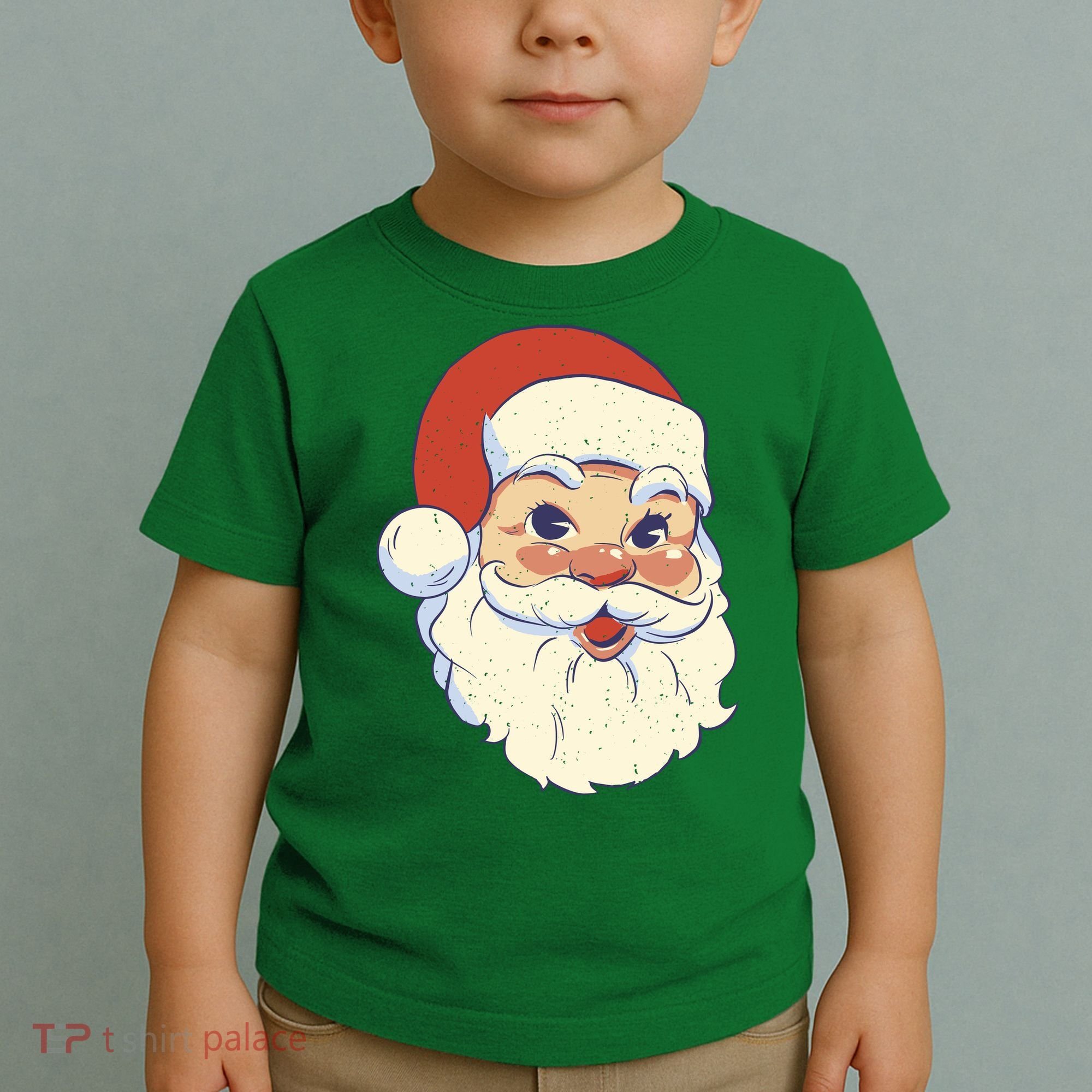 Cute Retro Santa Claus Holiday Toddler T-Shirt