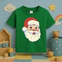 Cute Retro Santa Claus Holiday Toddler T-Shirt thumb 3