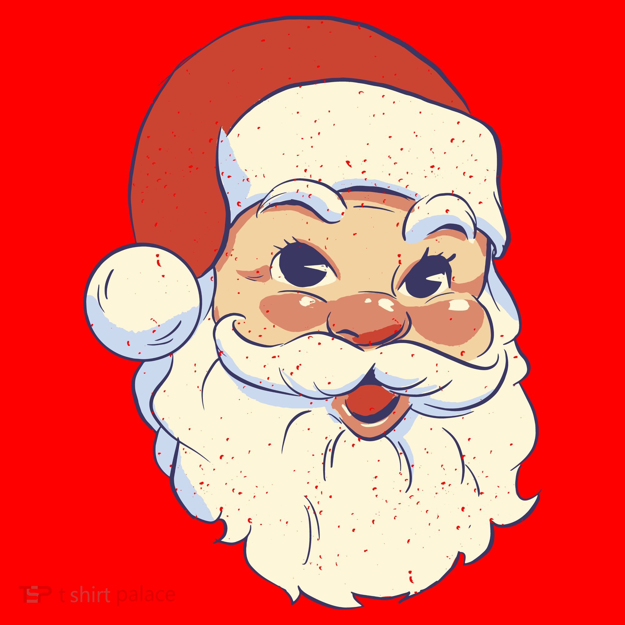 Cute Retro Santa Claus Holiday Santa Hat