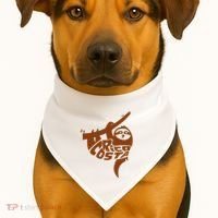 Costa Rica Sloth Word Art Funny Animal USA-Made Doggie Bandana thumb 1