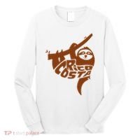 Costa Rica Sloth Word Art Funny Animal Long Sleeve Shirt thumb 0