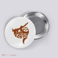 Costa Rica Sloth Word Art Funny Animal Button thumb 0