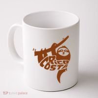 Costa Rica Sloth Word Art Funny Animal Coffee Mug thumb 0