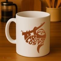 Costa Rica Sloth Word Art Funny Animal Coffee Mug thumb 4