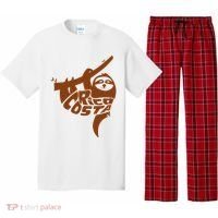 Costa Rica Sloth Word Art Funny Animal Pajama Set thumb 0
