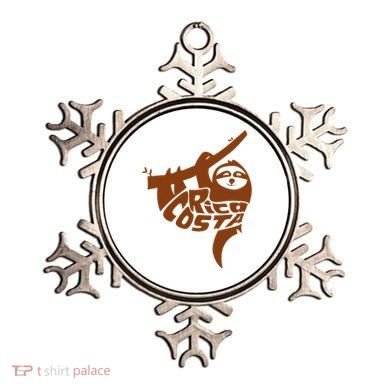 Costa Rica Sloth Word Art Funny Animal Ornament