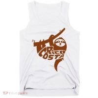 Costa Rica Sloth Word Art Funny Animal Tank Top thumb 0