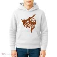 Costa Rica Sloth Word Art Funny Animal Kids Hoodie thumb 4