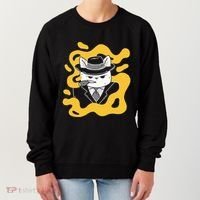 Cool Retro Style Gangster Mob Boss Cat Cigar Women's Sweatshirt thumb 0