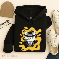 Cool Retro Style Gangster Mob Boss Cat Cigar Hoodie thumb 4