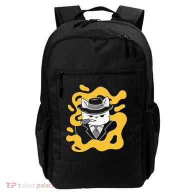Cool Retro Style Gangster Mob Boss Cat Cigar Backpack