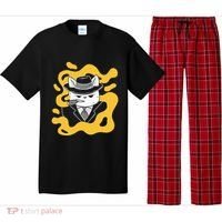 Cool Retro Style Gangster Mob Boss Cat Cigar Pajama Set thumb 0