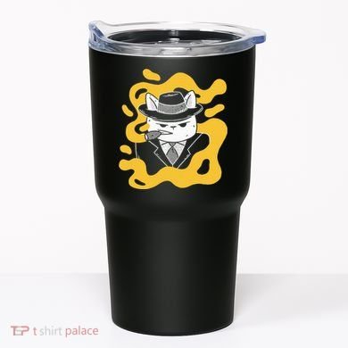 Cool Retro Style Gangster Mob Boss Cat Cigar Tumbler