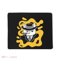Cool Retro Style Gangster Mob Boss Cat Cigar Mousepad thumb 0