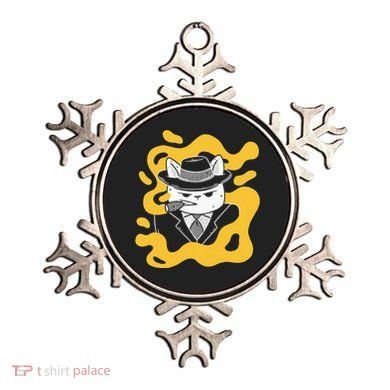 Cool Retro Style Gangster Mob Boss Cat Cigar Ornament