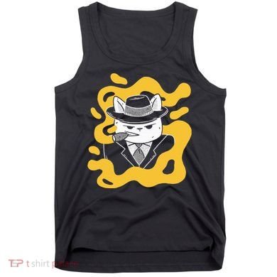 Cool Retro Style Gangster Mob Boss Cat Cigar Tank Top
