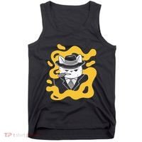 Cool Retro Style Gangster Mob Boss Cat Cigar Tank Top thumb 0