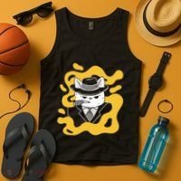 Cool Retro Style Gangster Mob Boss Cat Cigar Tank Top thumb 4
