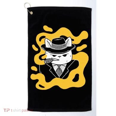 Cool Retro Style Gangster Mob Boss Cat Cigar Golf Towel