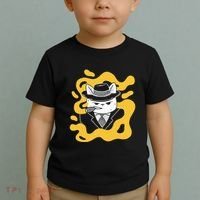 Cool Retro Style Gangster Mob Boss Cat Cigar Toddler T-Shirt thumb 2