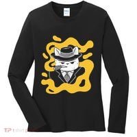 Cool Retro Style Gangster Mob Boss Cat Cigar Women's Long Sleeve Shirt thumb 0