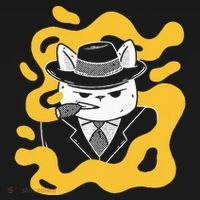 Cool Retro Style Gangster Mob Boss Cat Cigar Women's T-Shirt thumb 6