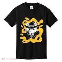 Cool Retro Style Gangster Mob Boss Cat Cigar Kids T-Shirt thumb 0