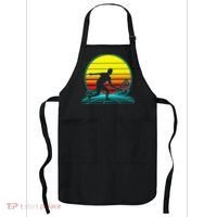 Cool Retro Sunset Vaporwave Racquetball Funny Apron thumb 0