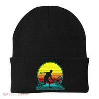 Cool Retro Sunset Vaporwave Racquetball Funny Beanie thumb 0