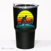 Cool Retro Sunset Vaporwave Racquetball Funny Tumbler thumb 0