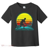 Cool Retro Sunset Vaporwave Racquetball Funny Toddler T-Shirt thumb 0
