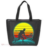 Cool Retro Sunset Vaporwave Racquetball Funny Tote Bag thumb 0