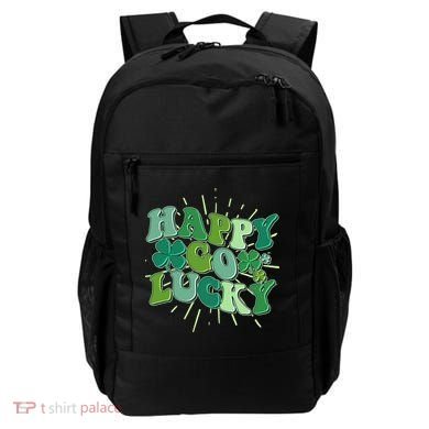 Cute Retro St Patrick's Day Happy Go Lucky Backpack