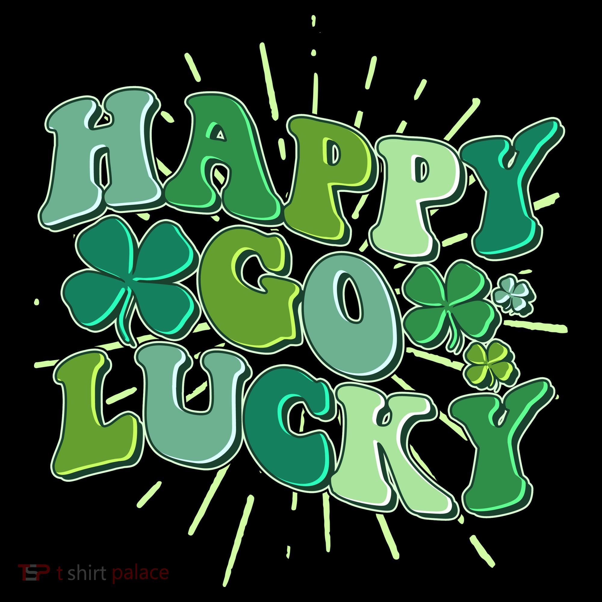 Cute Retro St Patrick's Day Happy Go Lucky Mousepad