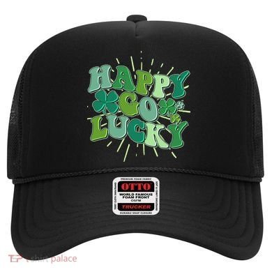 Cute Retro St Patrick's Day Happy Go Lucky Hat