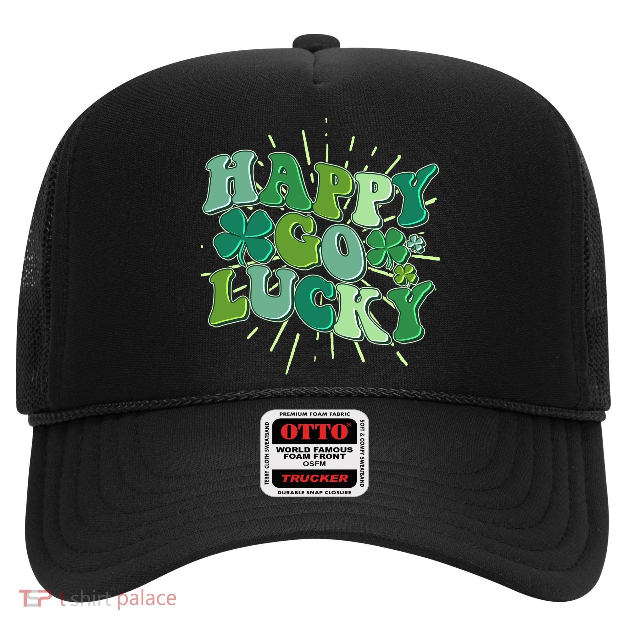 Cute Retro St Patrick's Day Happy Go Lucky Hat
