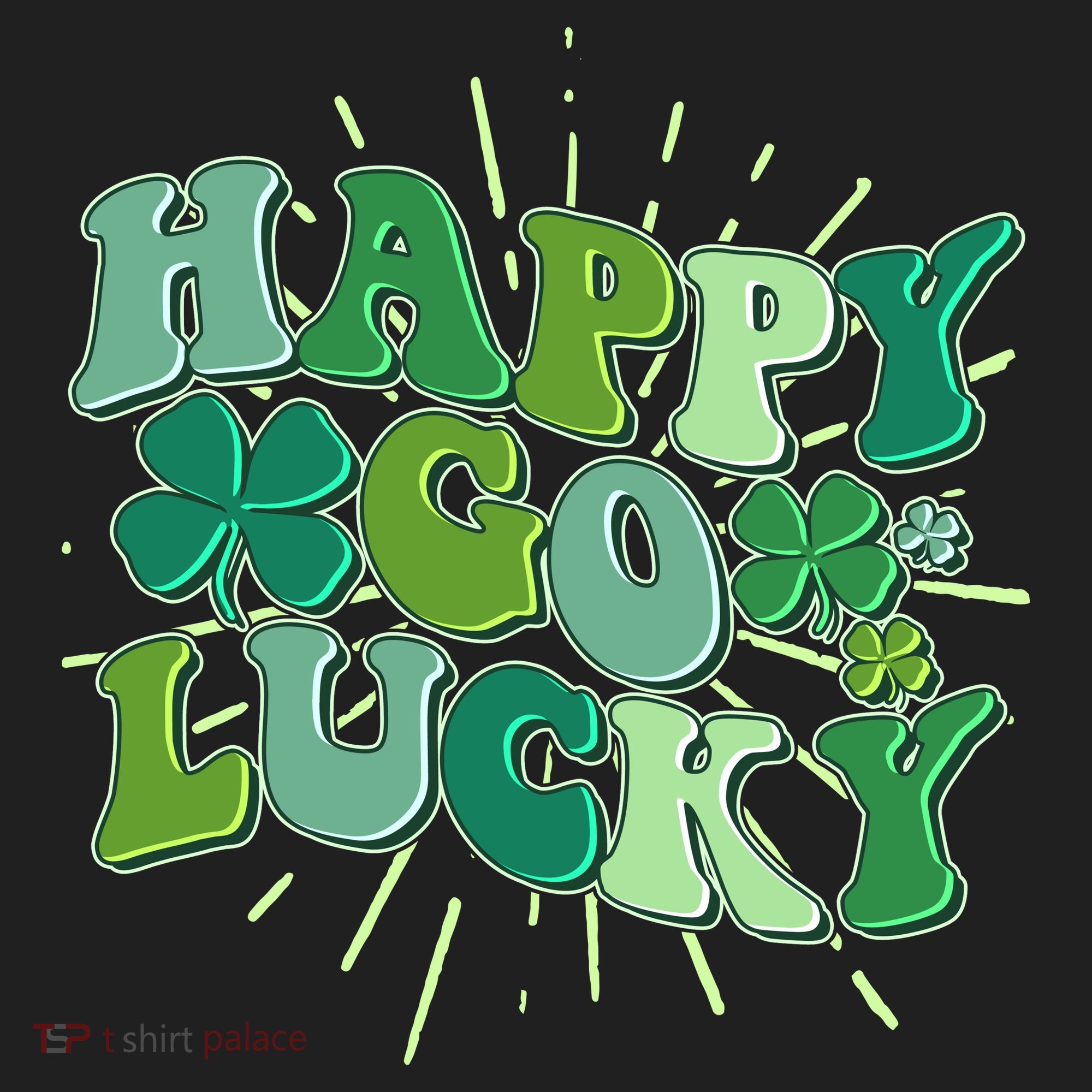 Cute Retro St Patrick's Day Happy Go Lucky Hat