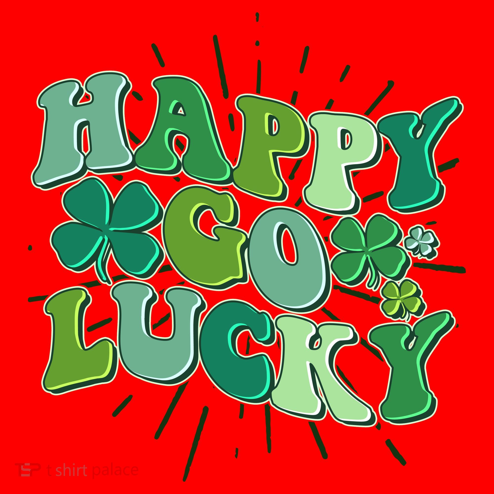 Cute Retro St Patrick's Day Happy Go Lucky Santa Hat