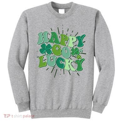 Cute Retro St Patrick's Day Happy Go Lucky Sweatshirt