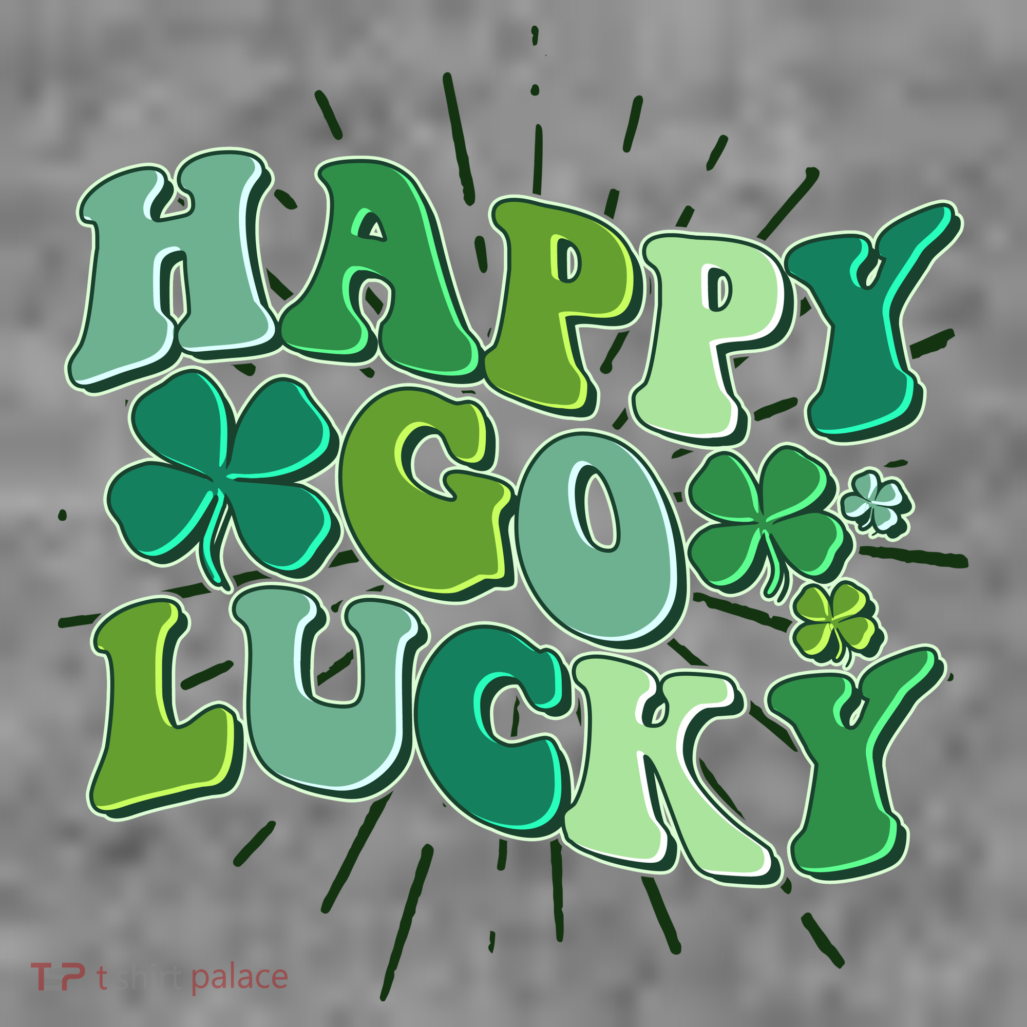 Cute Retro St Patrick's Day Happy Go Lucky Women's Hoodie