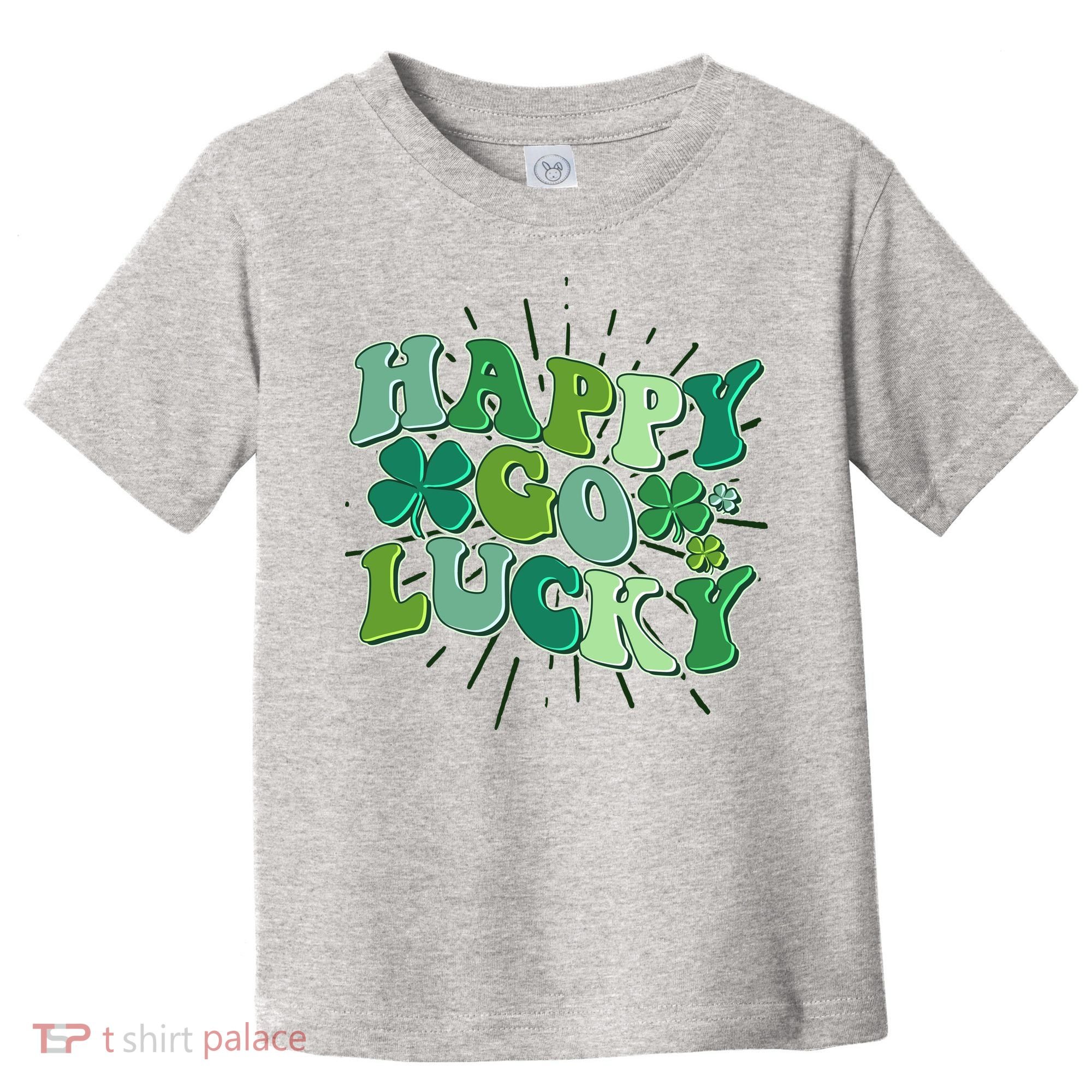 Cute Retro St Patrick's Day Happy Go Lucky Toddler T-Shirt
