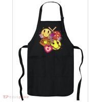 Cute Retro Softball Baseball Smiley Emoji Apron thumb 0