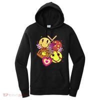 Cute Retro Softball Baseball Smiley Emoji Women's Hoodie thumb 0