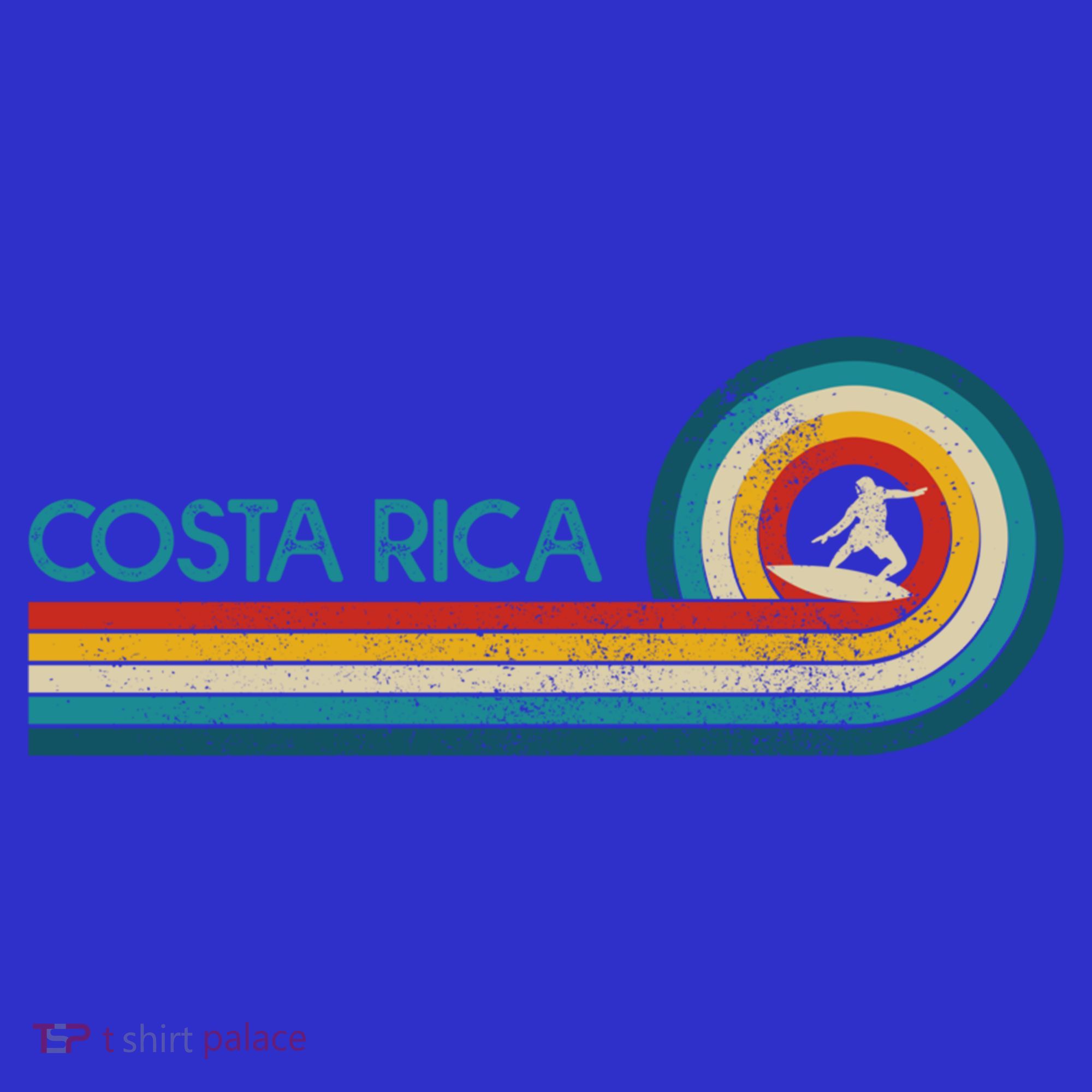 Costa Rica Surf Vintage Beach Surfer Surfing Gift Great Gift T-Shirt