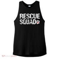 Cute Rescue Squad Distressed Animals Dog Cat Paw Heart Ladies PosiCharge Tri-Blend Wicking Tank thumb 0