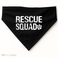 Cute Rescue Squad Distressed Animals Dog Cat Paw Heart USA-Made Doggie Bandana thumb 0